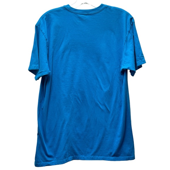 Super 7 Blue Stranger Things Modern Print Art Graphic T Mens Size Large - Picture 2 of 4